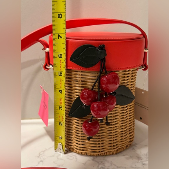Kate Spade New York Picnic Wicker Cherry Crossbody - Picture 15 of 16